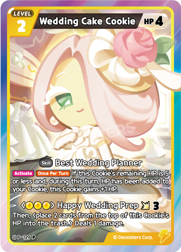 Image for Wedding Cake Cookie (P-129) [Promotion Card] - CookieRun: Braverse TCG