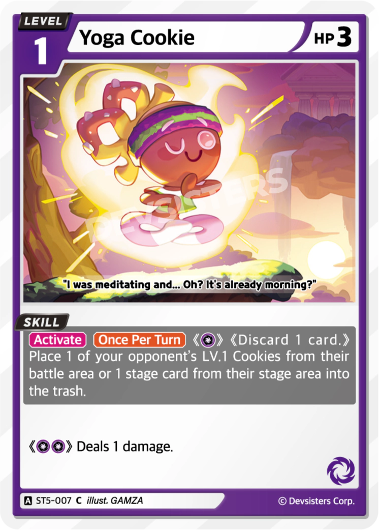 Image for Yoga Cookie (ST5-007) [Starter Deck PURPLE] - CookieRun: Braverse TCG