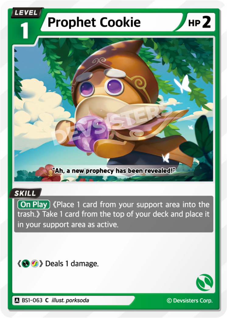 Image for Prophet Cookie (BS1-063) [BRAVE BEGINNING] - CookieRun: Braverse TCG