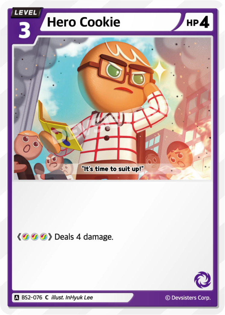 Image for Hero Cookie (BS2-076) [BRAVE BEGINNING] - CookieRun: Braverse TCG