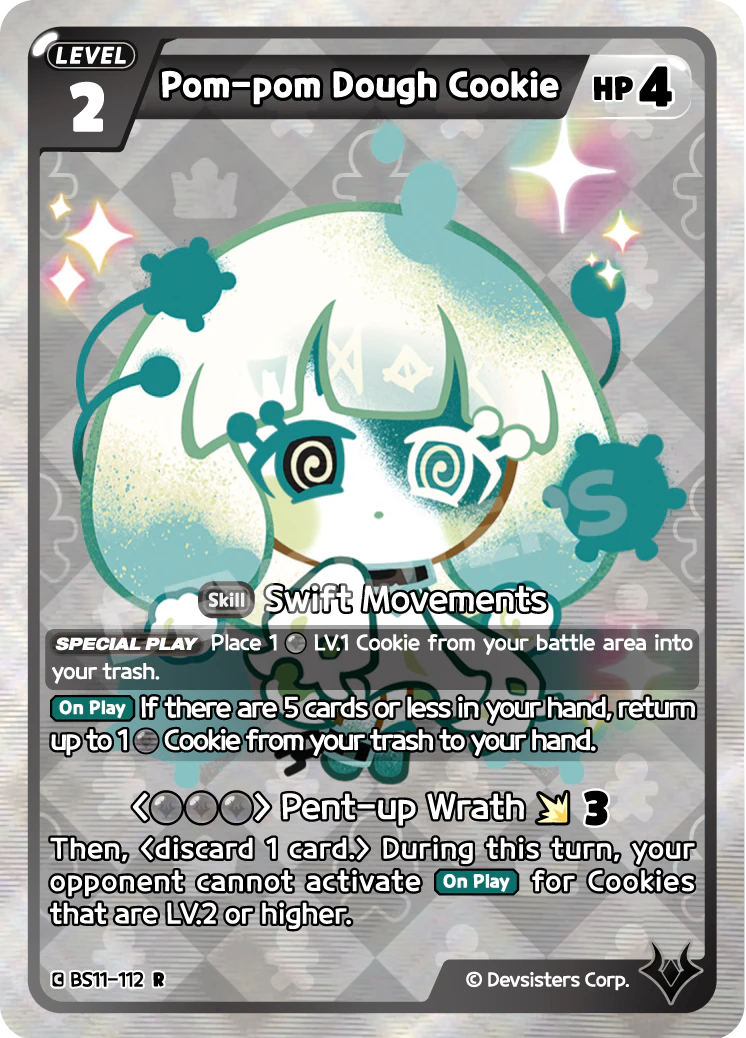 Image for Pom-pom Dough Cookie (BS11-112) [The Dark Enchantress War] - CookieRun: Braverse TCG