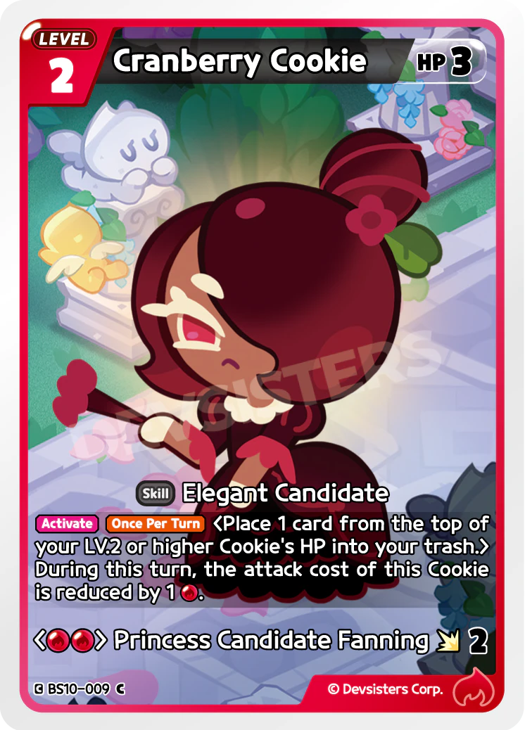 Image for Cranberry Cookie (BS10-009) [Paradise of Passion & Sloth / Catacombs of Silence] - CookieRun: Braverse TCG