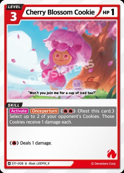 Cherry Blossom Cookie (ST1-008) (U) [Starter Deck]