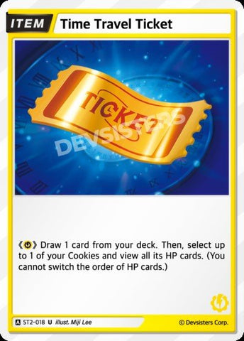 Time Travel Ticket (ST2-018) (U) [Starter Deck]