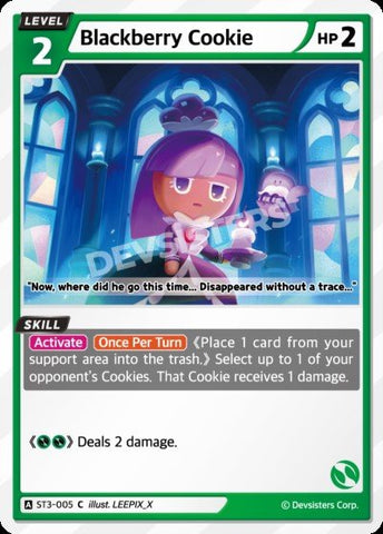 Blackberry Cookie (ST3-005) (C) [Starter Deck]
