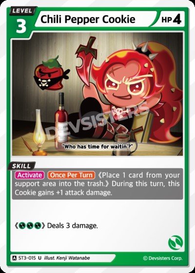 Chili Pepper Cookie (ST3-015) (U) [Starter Deck]