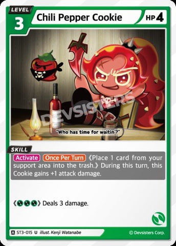 Chili Pepper Cookie (ST3-015) (U) [Starter Deck]