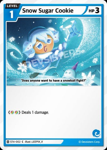 Snow Sugar Cookie (ST4-002) (C) [Starter Deck]