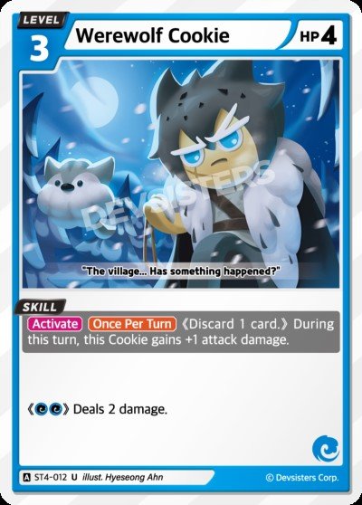 Werewolf Cookie (ST4-012) (U) [Starter Deck]