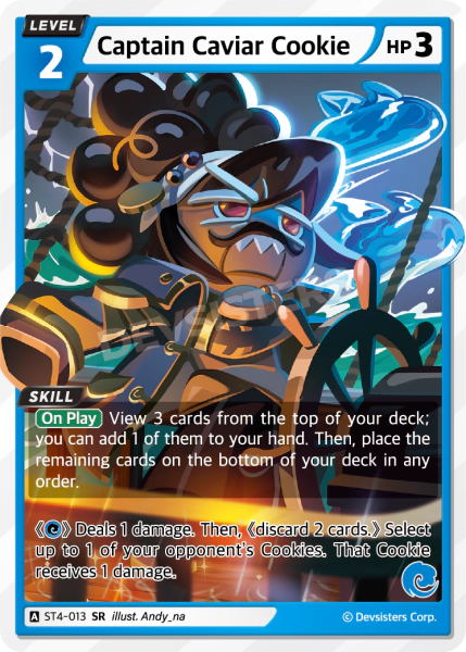 Captain Caviar Cookie (ST4-013) (SR) [Starter Deck]