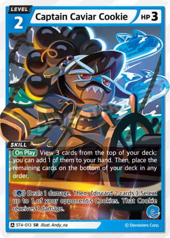 Captain Caviar Cookie (ST4-013) (SR) [Starter Deck]