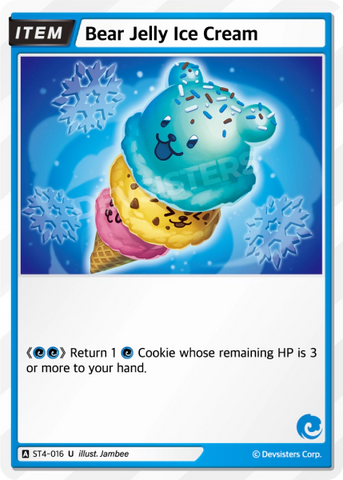 Bear Jelly Ice Cream (ST4-016) (U) [Starter Deck]