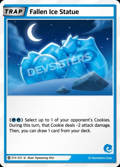 Fallen Ice Statue (ST4-021) (U) [Starter Deck]