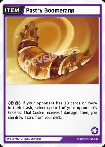 Pastry Boomerang (ST5-019) (U) [Starter Deck]