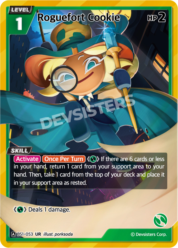 Image for Roguefort Cookie (BS1-053) [BRAVE BEGINNING] - CookieRun: Braverse TCG