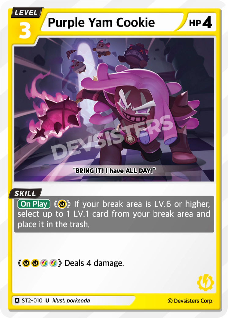 Image for Purple Yam Cookie (ST2-010) [Starter Deck YELLOW] - CookieRun: Braverse TCG