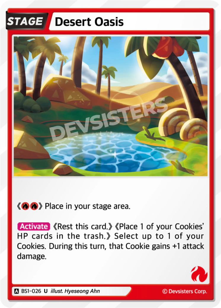 Image for Desert Oasis (BS1-026) [BRAVE BEGINNING] - CookieRun: Braverse TCG