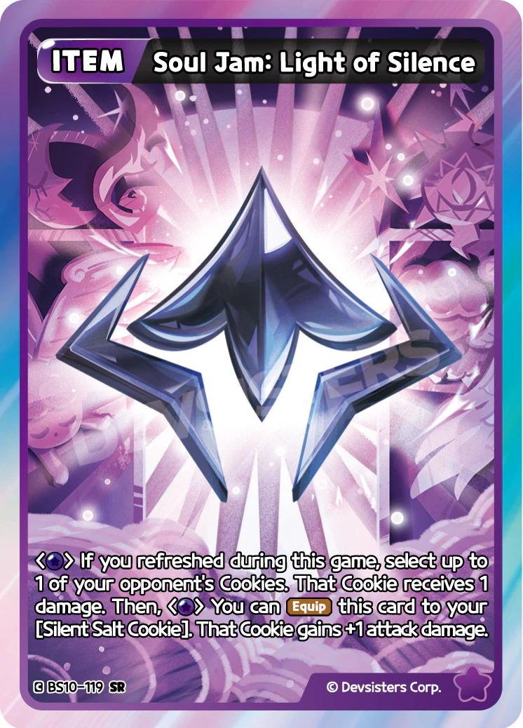 Image for Soul Jam: Light of Silence (BS10-119) [Paradise of Passion & Sloth / Catacombs of Silence] - CookieRun: Braverse TCG