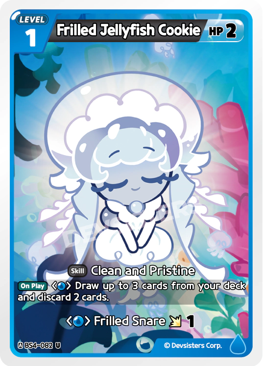 Image for Frilled Jellyfish Cookie (BS4-082) [Age of Heroes and Kingdoms] - CookieRun: Braverse TCG