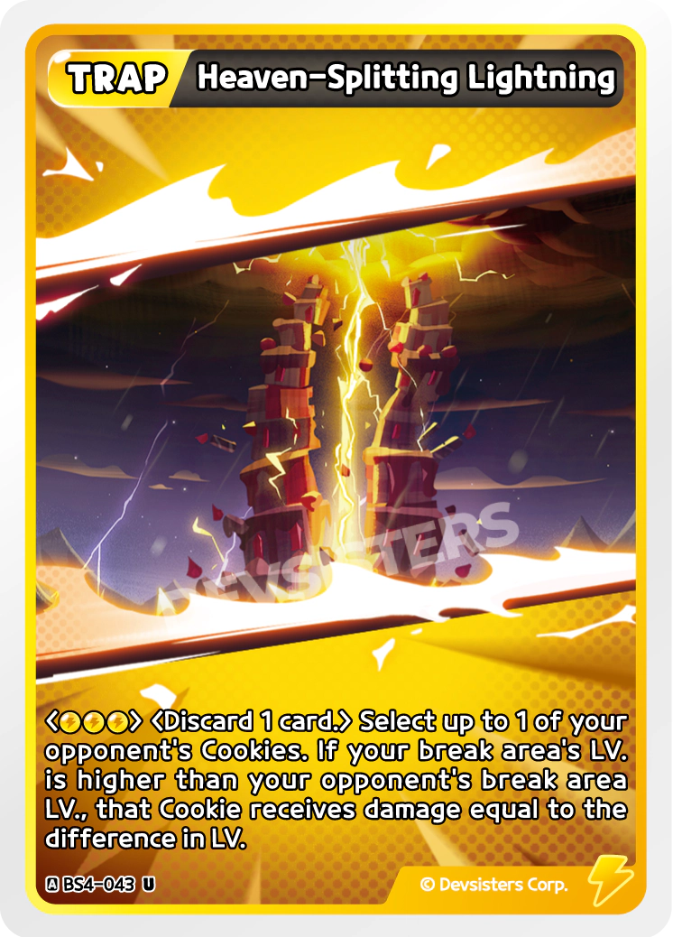 Image for Heaven-Splitting Lightning (BS4-043) [Age of Heroes and Kingdoms] - CookieRun: Braverse TCG