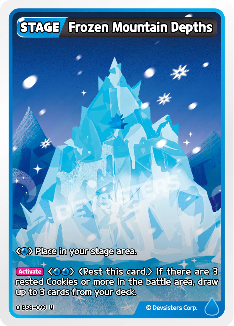 Image for Frozen Mountain Depths (BS8-099) [Land of Fire & Ruin, Realm of Apathy] - CookieRun: Braverse TCG