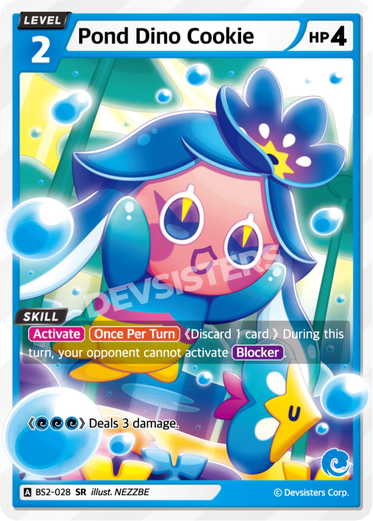 Image for Pond Dino Cookie (BS2-028) [BRAVE BEGINNING] - CookieRun: Braverse TCG