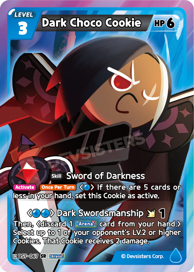 Image for Dark Choco Cookie (BS7-067) [Arena of Glory] - CookieRun: Braverse TCG