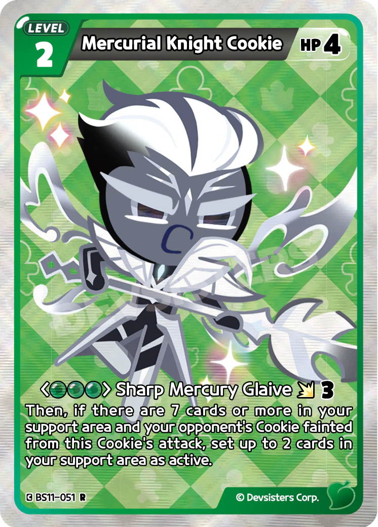 Image for Mercurial Knight Cookie (BS11-051) [The Dark Enchantress War] - CookieRun: Braverse TCG
