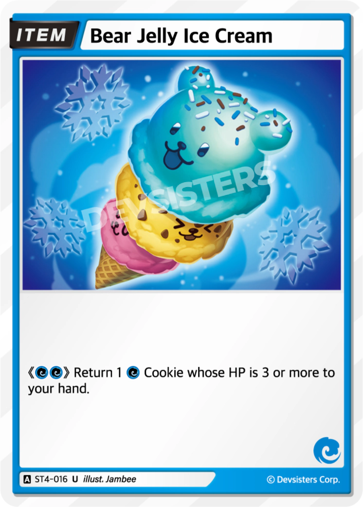 Image for Bear Jelly Ice Cream (ST4-016) [Starter Deck BLUE] - CookieRun: Braverse TCG