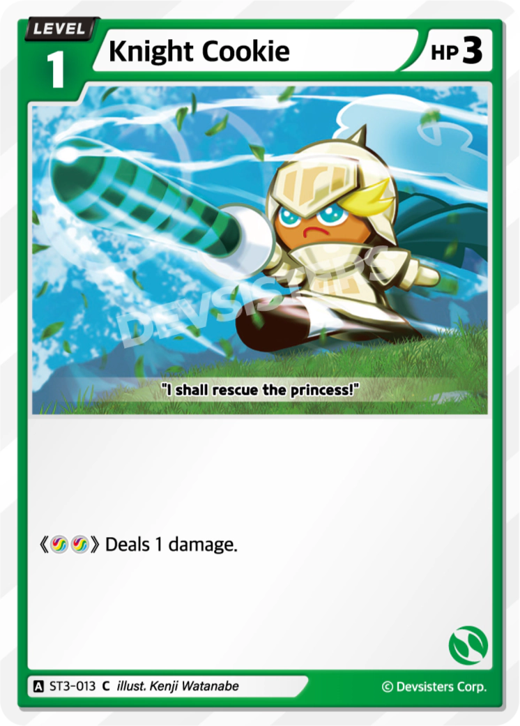 Image for Knight Cookie (ST3-013) [Starter Deck GREEN] - CookieRun: Braverse TCG