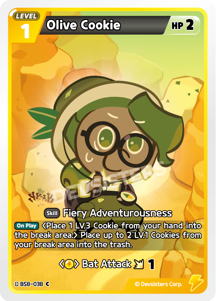 Image for Olive Cookie (BS8-038) [Land of Fire & Ruin, Realm of Apathy] - CookieRun: Braverse TCG