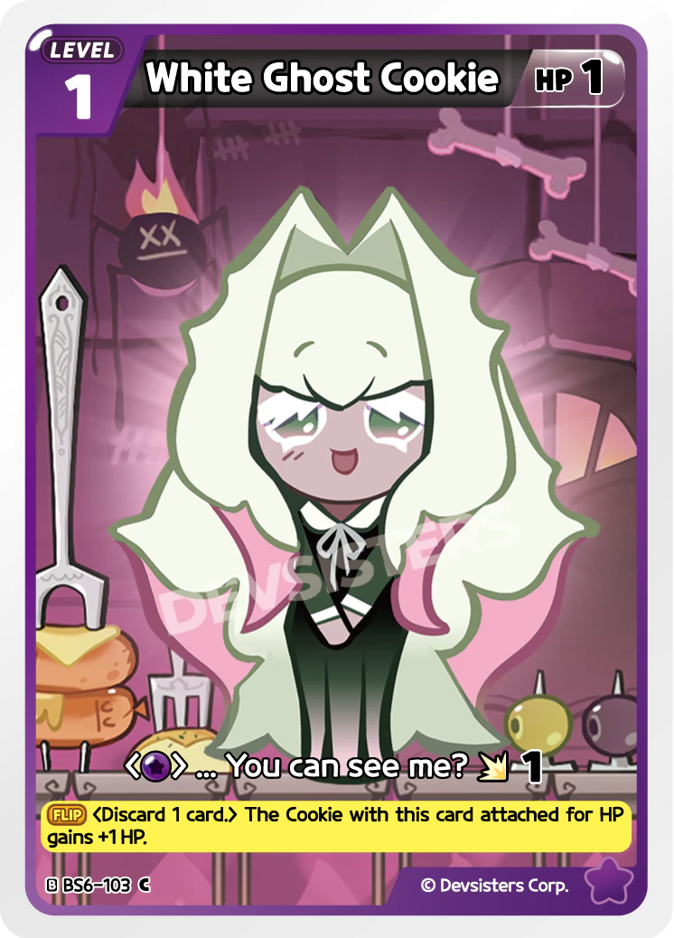 Image for White Ghost Cookie (BS6-103) [Operation Timeguard] - CookieRun: Braverse TCG