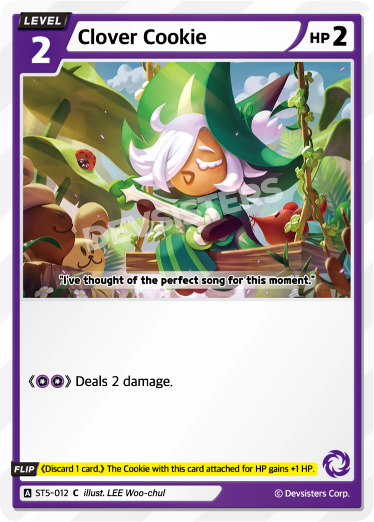 Image for Clover Cookie (ST5-012) [Starter Deck PURPLE] - CookieRun: Braverse TCG