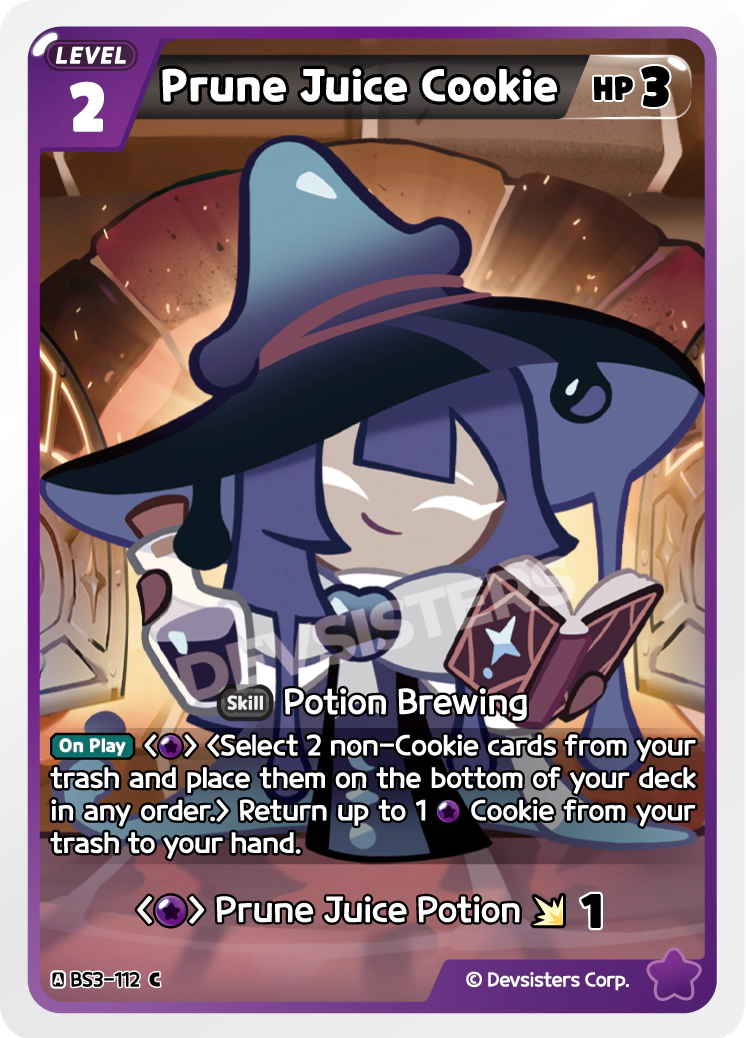 Image for Prune Juice Cookie (BS3-112) [Age of Heroes and Kingdoms] - CookieRun: Braverse TCG