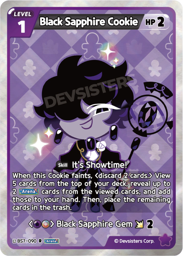 Image for Black Sapphire Cookie (BS7-090) [Arena of Glory] - CookieRun: Braverse TCG