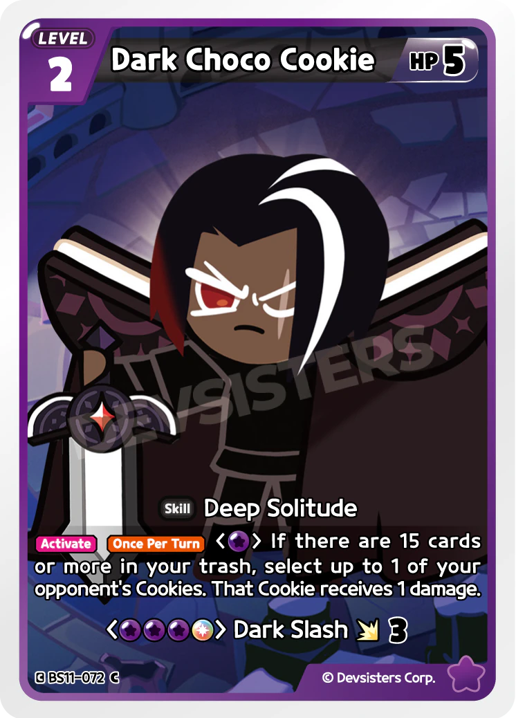 Image for Dark Choco Cookie (BS11-072) [The Dark Enchantress War] - CookieRun: Braverse TCG