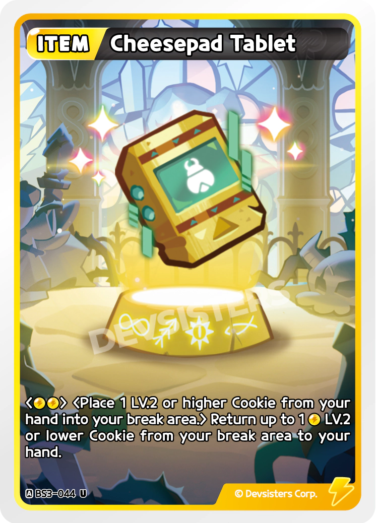 Image for Cheesepad Tablet (BS3-044) [Age of Heroes and Kingdoms] - CookieRun: Braverse TCG