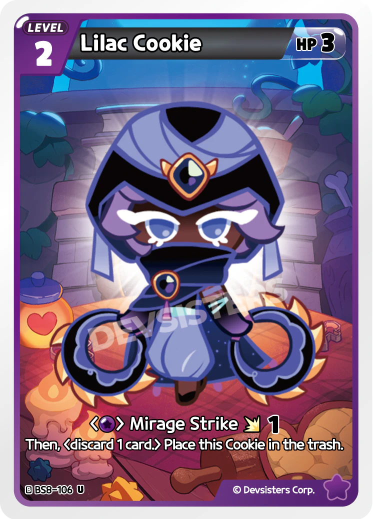 Image for Lilac Cookie (BS8-106) [Land of Fire & Ruin, Realm of Apathy] - CookieRun: Braverse TCG