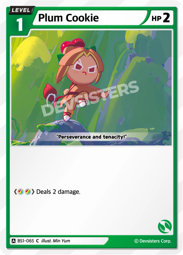 Image for Plum Cookie (BS1-065) [BRAVE BEGINNING] - CookieRun: Braverse TCG