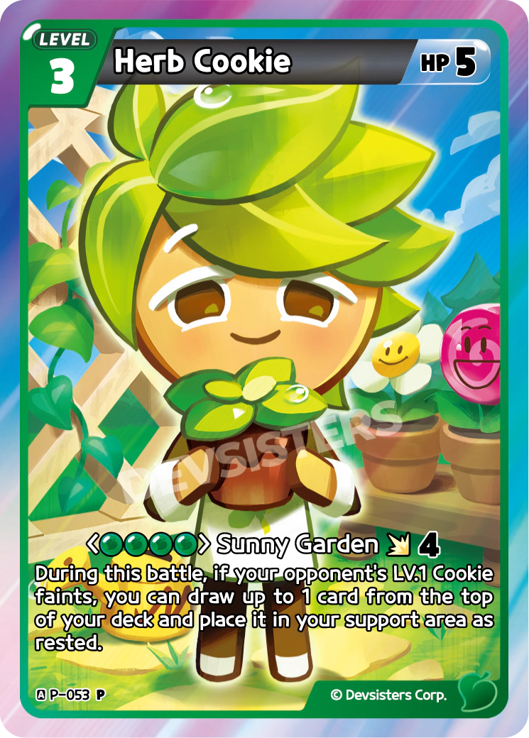 Image for Herb Cookie (P-053) [Promotion Card] - CookieRun: Braverse TCG