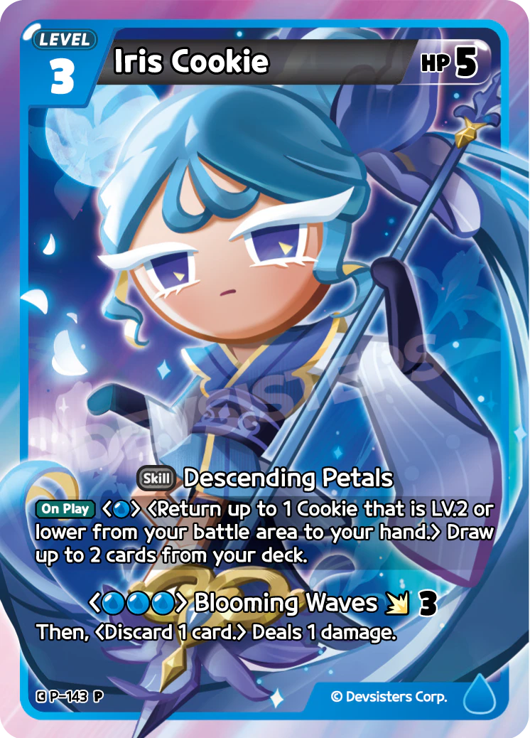 Image for Iris Cookie (P-143) [Promotion Card] - CookieRun: Braverse TCG