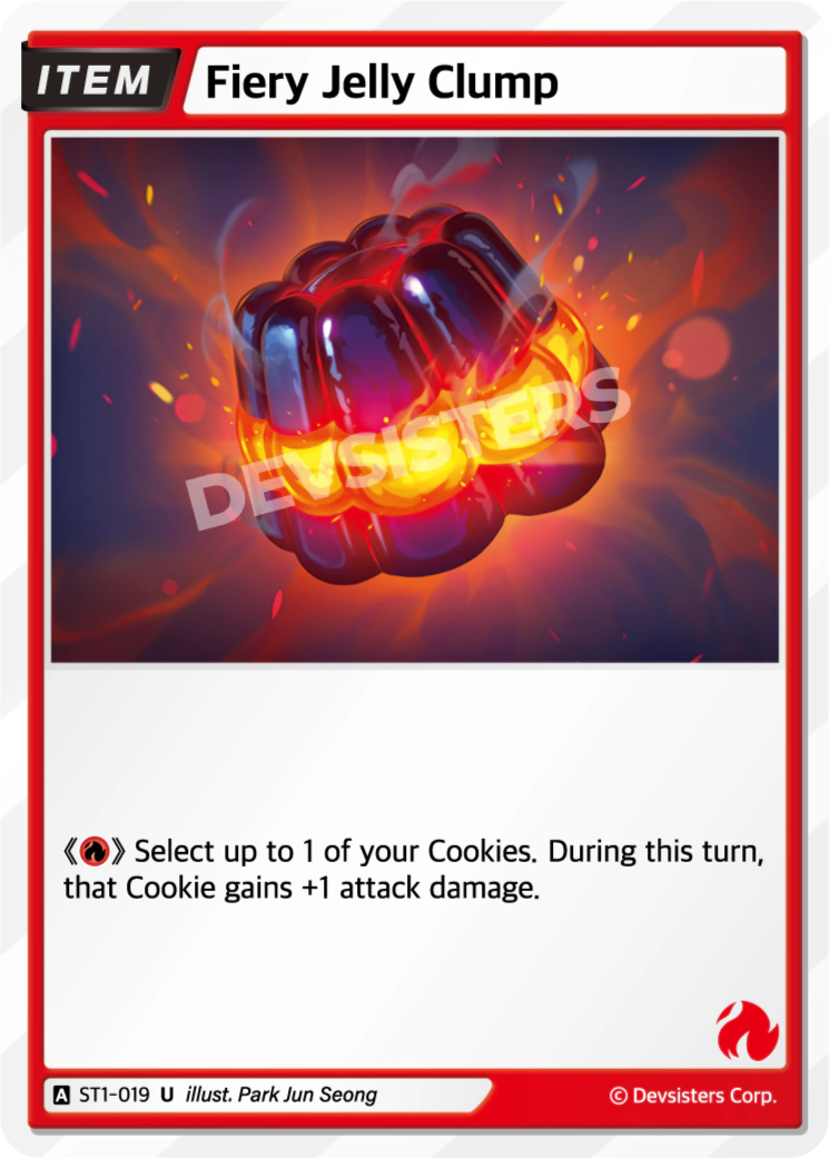 Image for Fiery Jelly Clump (ST1-019) [Starter Deck RED] - CookieRun: Braverse TCG