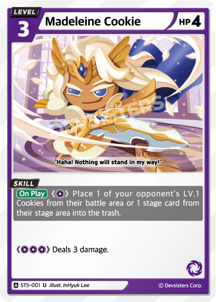 Image for Madeleine Cookie (ST5-001) [Starter Deck PURPLE] - CookieRun: Braverse TCG
