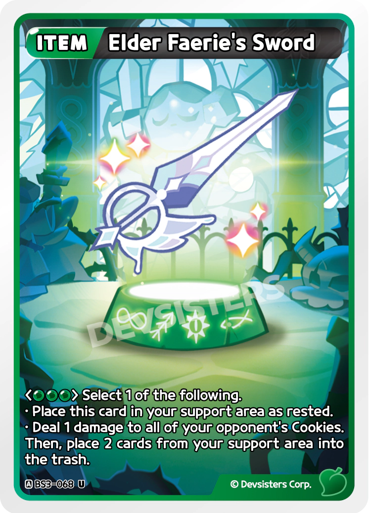 Image for Elder Faerie's Sword (BS3-068) [Age of Heroes and Kingdoms] - CookieRun: Braverse TCG