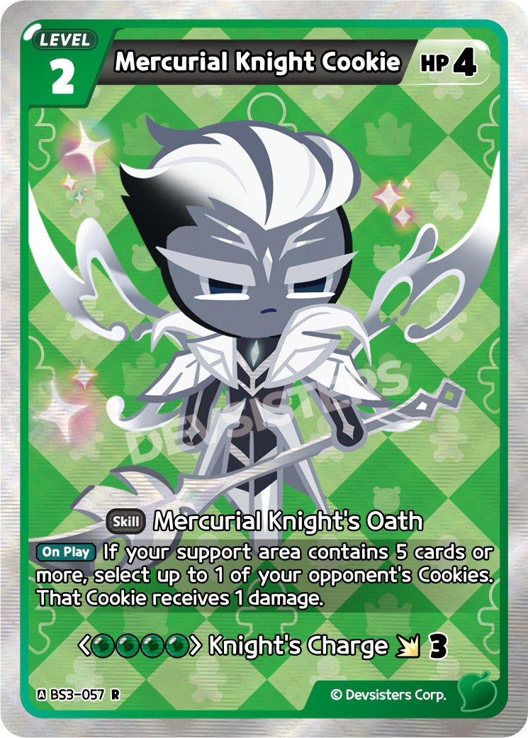Image for Mercurial Knight Cookie (BS3-057) [Age of Heroes and Kingdoms] - CookieRun: Braverse TCG