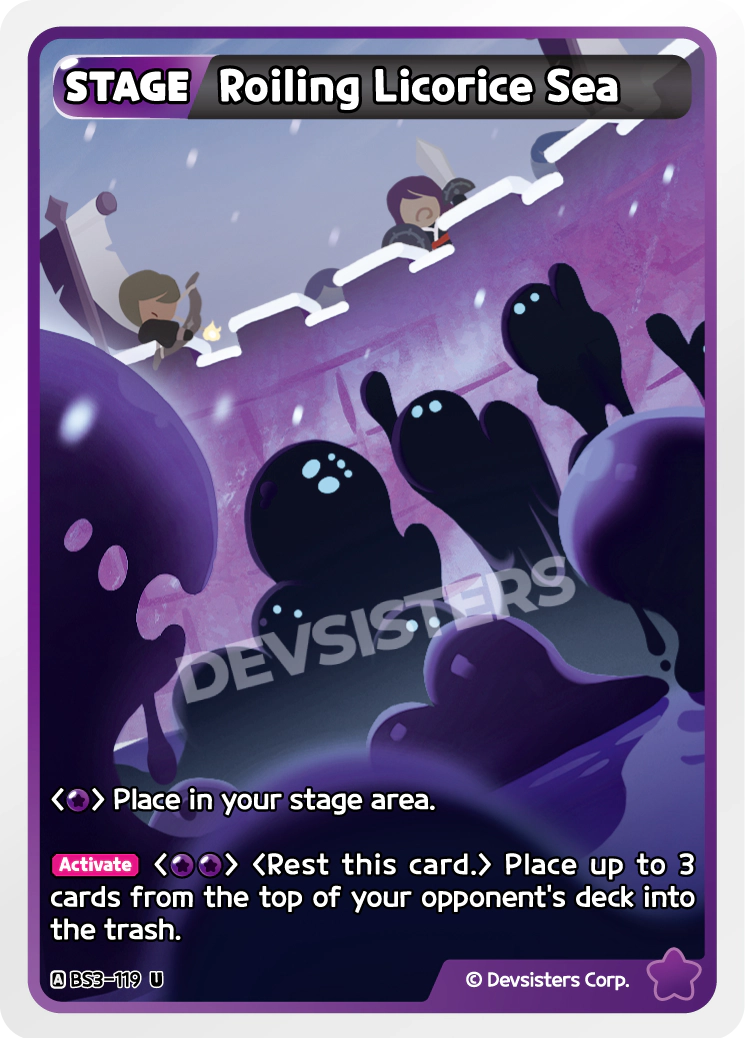 Image for Roiling Licorice Sea (BS3-119) [Age of Heroes and Kingdoms] - CookieRun: Braverse TCG