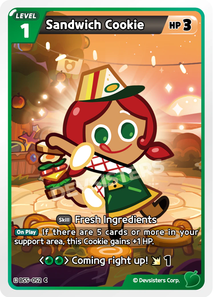 Image for Sandwich Cookie (BS5-052) [Operation Timeguard] - CookieRun: Braverse TCG