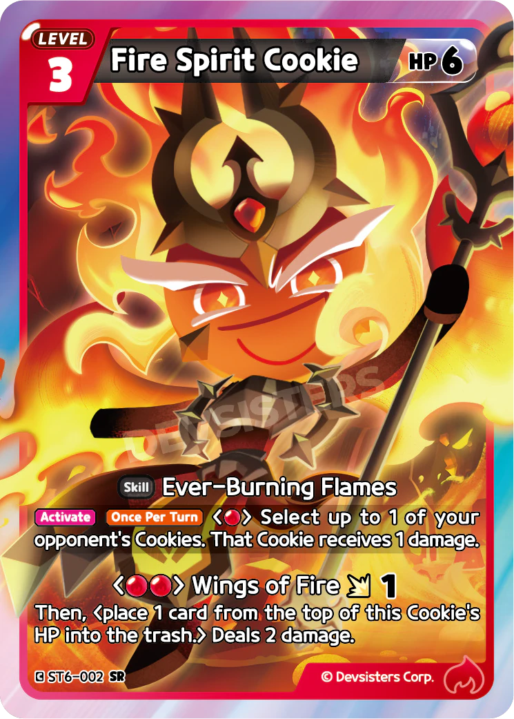 Image for Fire Spirit Cookie (ST6-002) [Flames of Immortality] - CookieRun: Braverse TCG