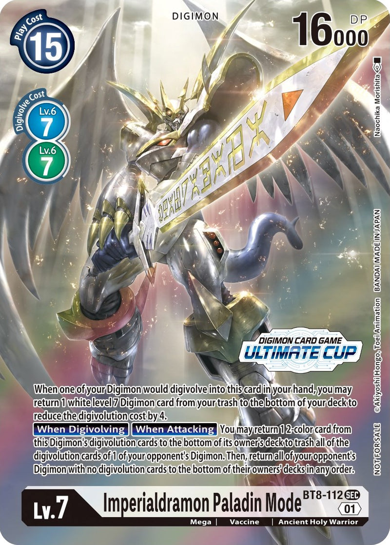 digimon card game imperialdramon paladin mode TCG Ancient Holy Warrior Play Cost Digimon Collaboration: Imperialdramon (Paladin Mode)