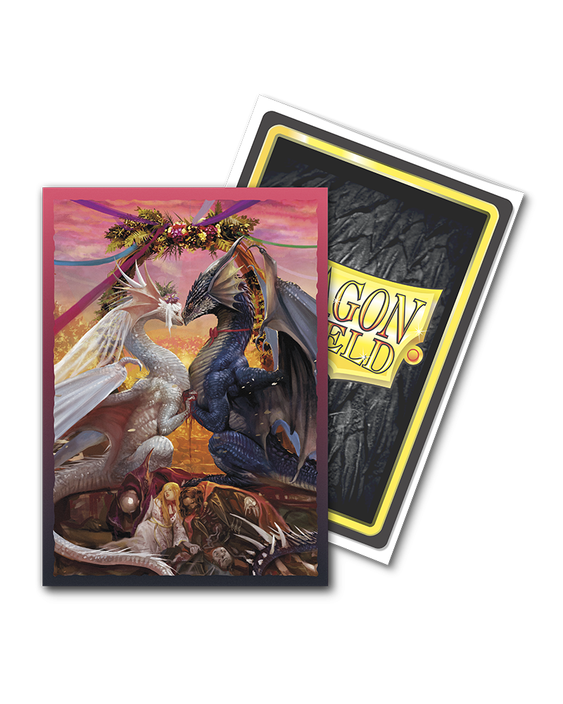 Dragon Shield: Standard 100ct Brushed Art Sleeves - Valentine Dragons (2023)